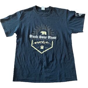 Rare Black Bear Diner T-Shirt  Graphic Tee Size medium